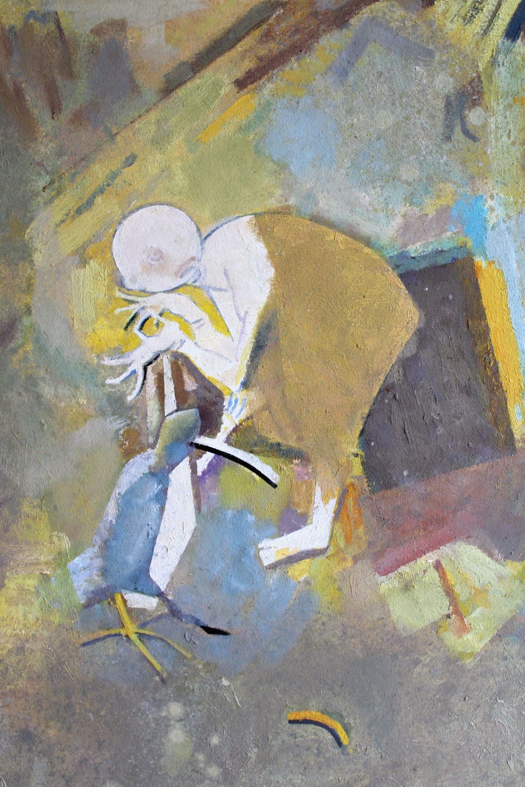 Victor Karnauh Meeting II. Oil On Canvas, photo furniture