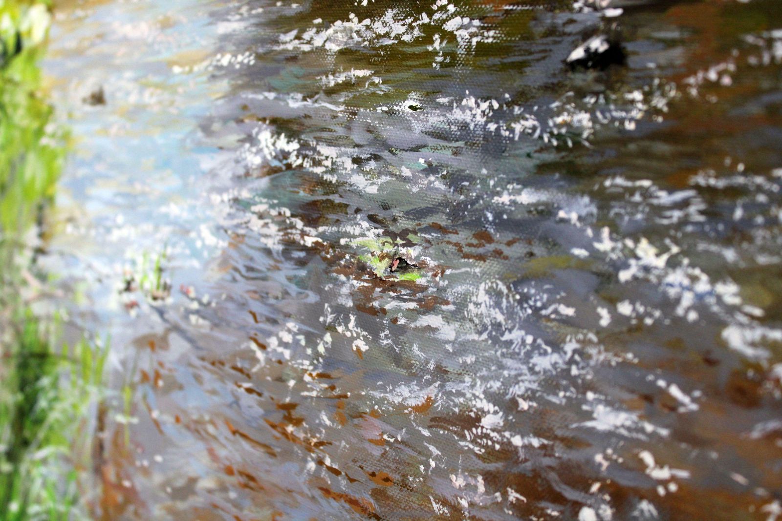Janis Zingitis Amata River In Spring. 2024, Oil On Canvas, 70x90 Cm 2024 photo vintage