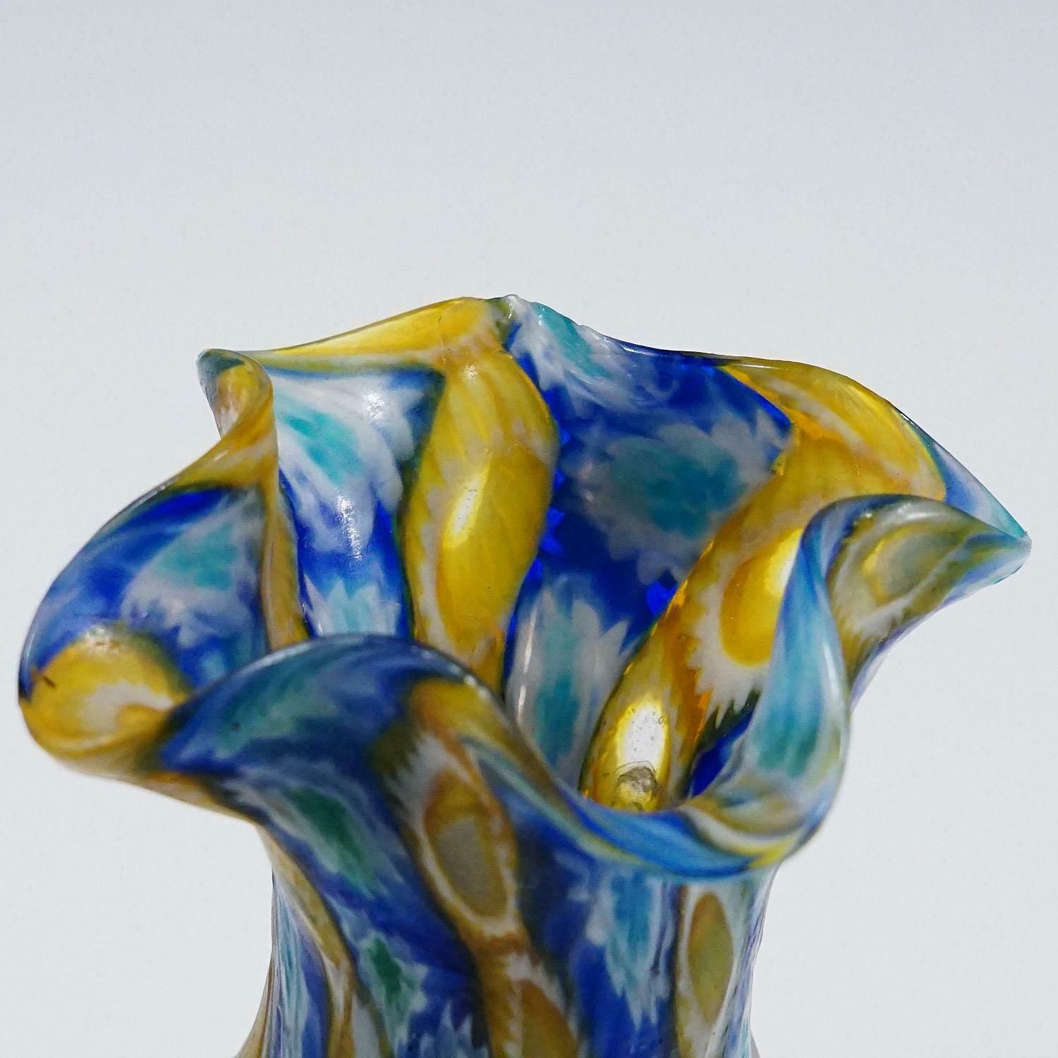 Antique Millefiori Vase, Fratelli Toso Murano Ca. 1920s photo Home Decor