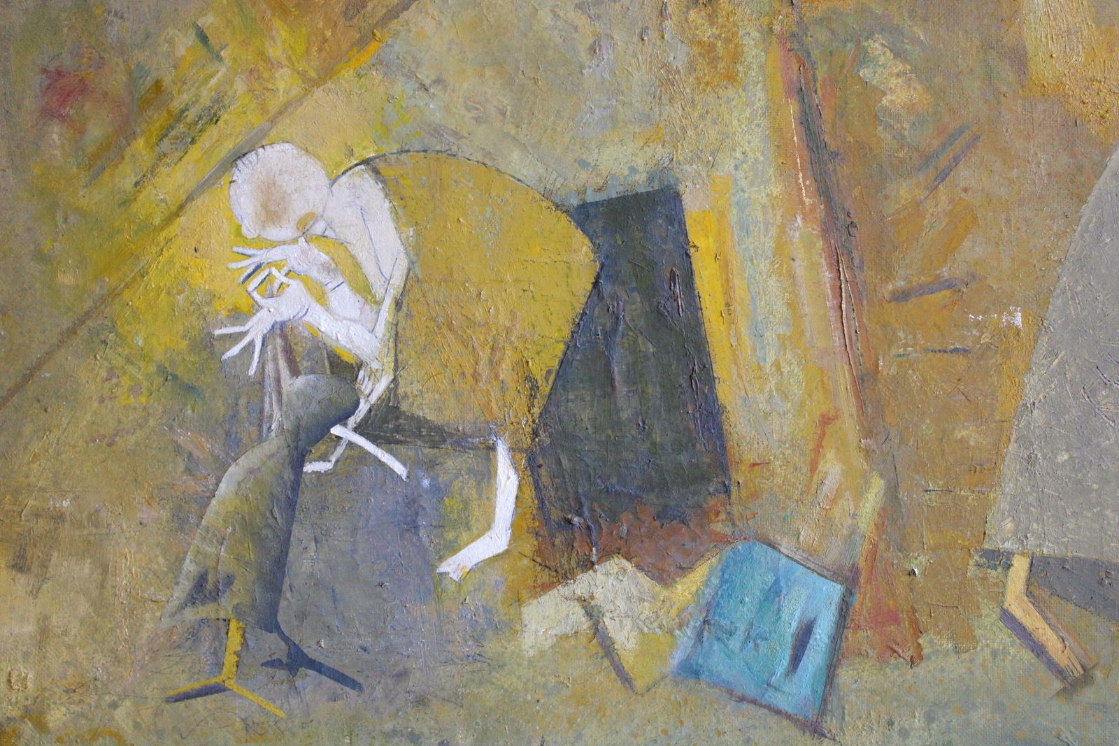 Victor Karnauh Meeting. 1998. Oil On Canvas, 100 X 99. 5 Cm 1998 photo furniture
