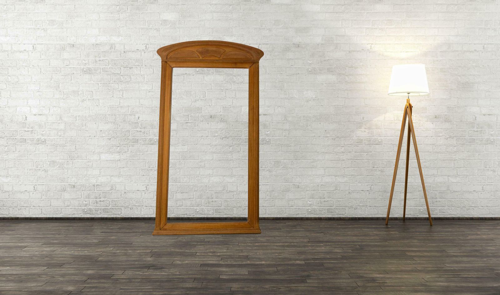 Home Decor Large Art Nouveau Frame For Mantelpiece Mirror Or Picture Teak, Circa 1920 photo