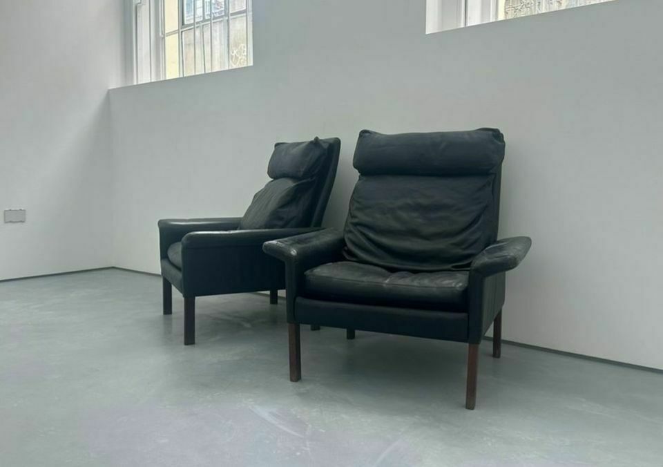 Pair Of Mid Century Hans Olsen Amrchairs, Model D500 For Cs Møbler Glostrup Denmark photo furniture