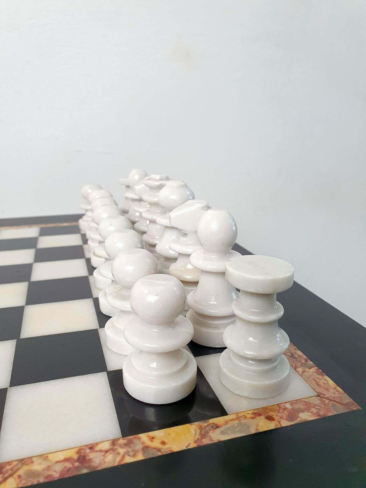 Italian Marble Chess Board, 1980s photo buy