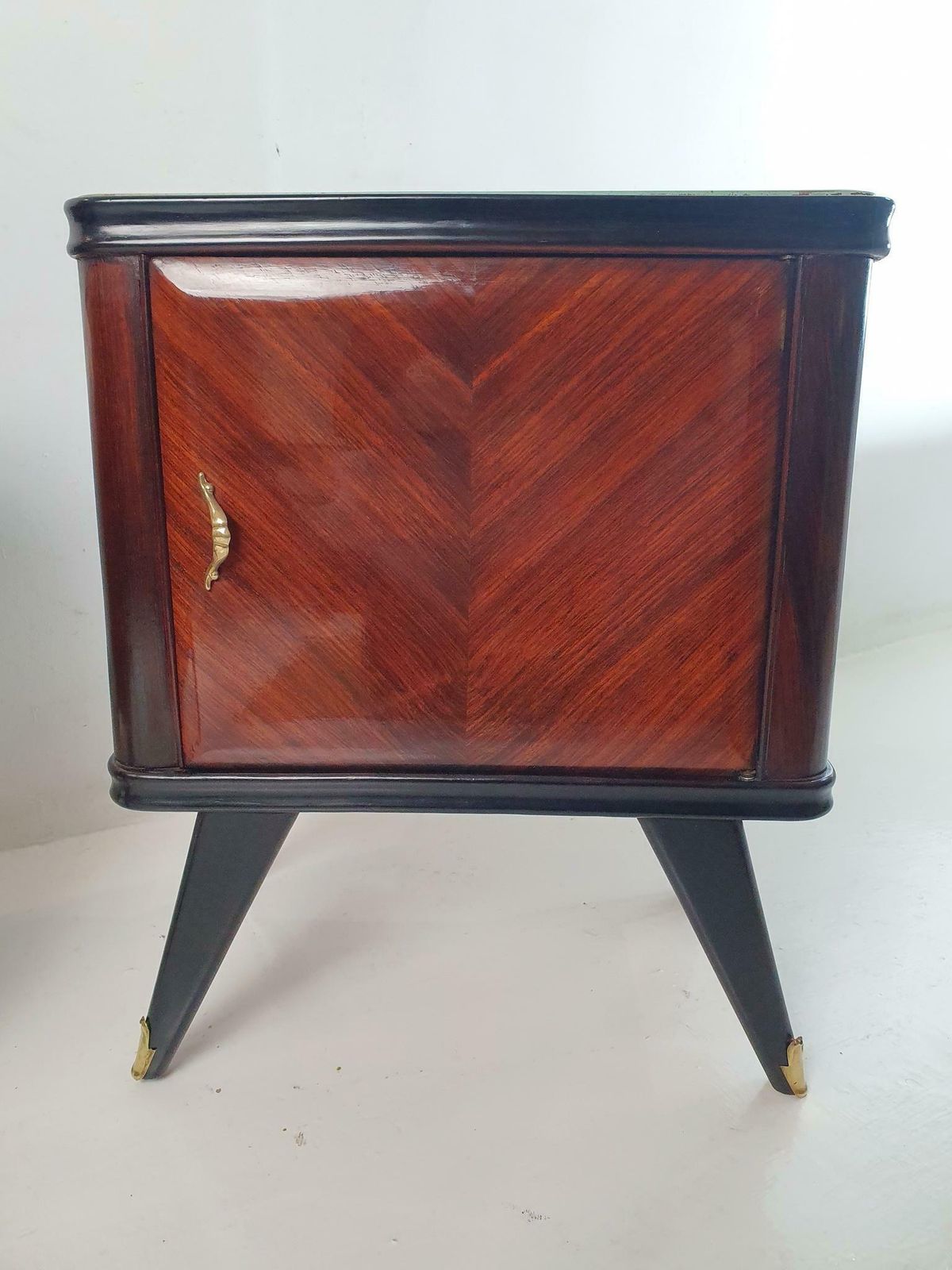 A Pair Of Italian Mid Century Nightstands photo for sale