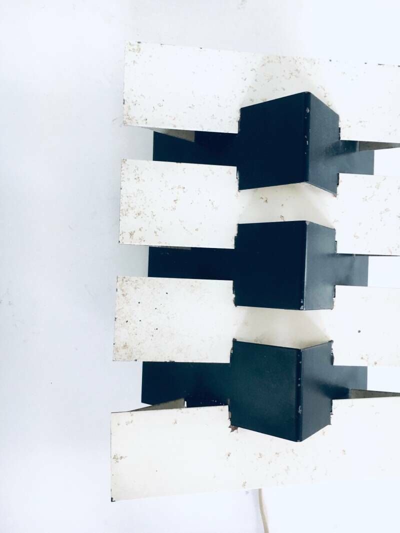 photo furniture Modernist Geometric Wall Lamp By J.J.M. Hoogervorst For Anvia Almelo, Netherlands 1960's