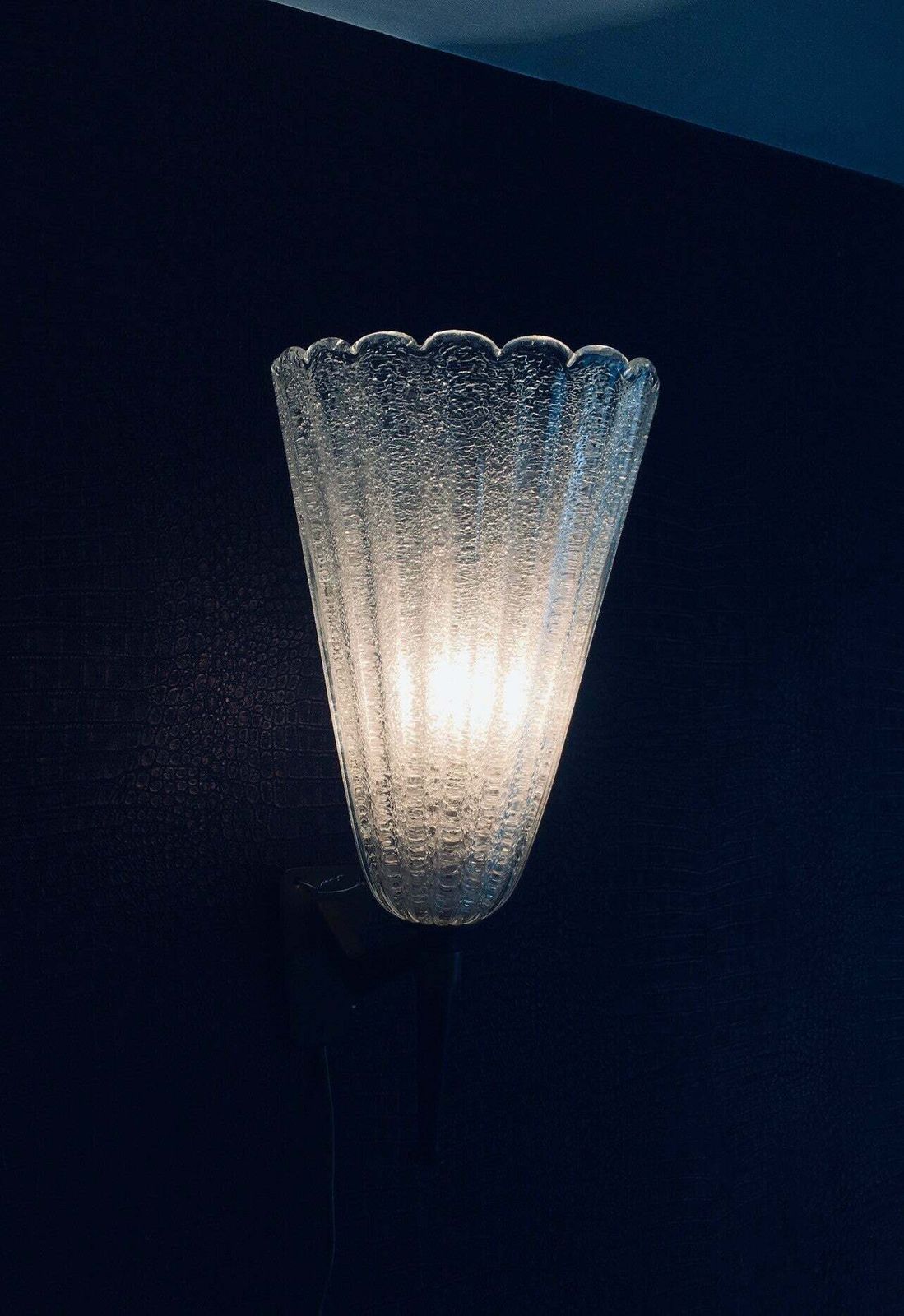 photo buy 1950's Italian Design Art Glass Wall Lamp By Barovier & Toso