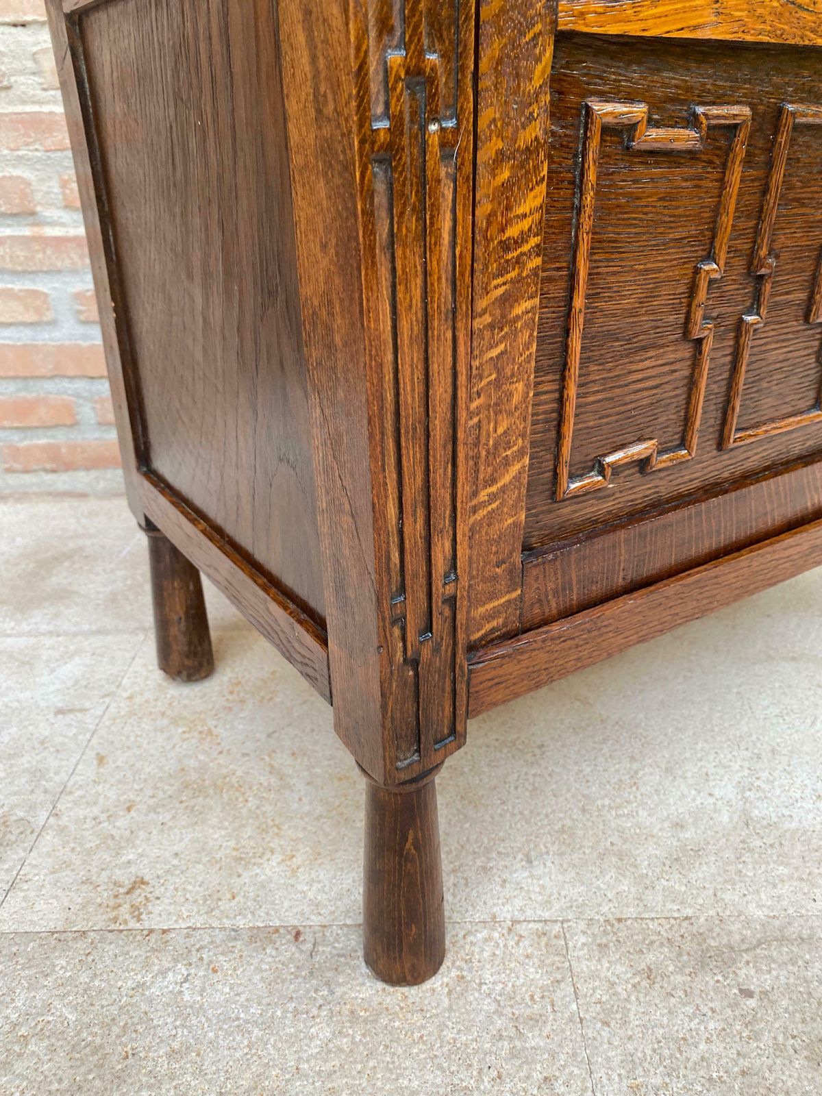 photo furniture Late 19th Century French Carved Oak Coffer