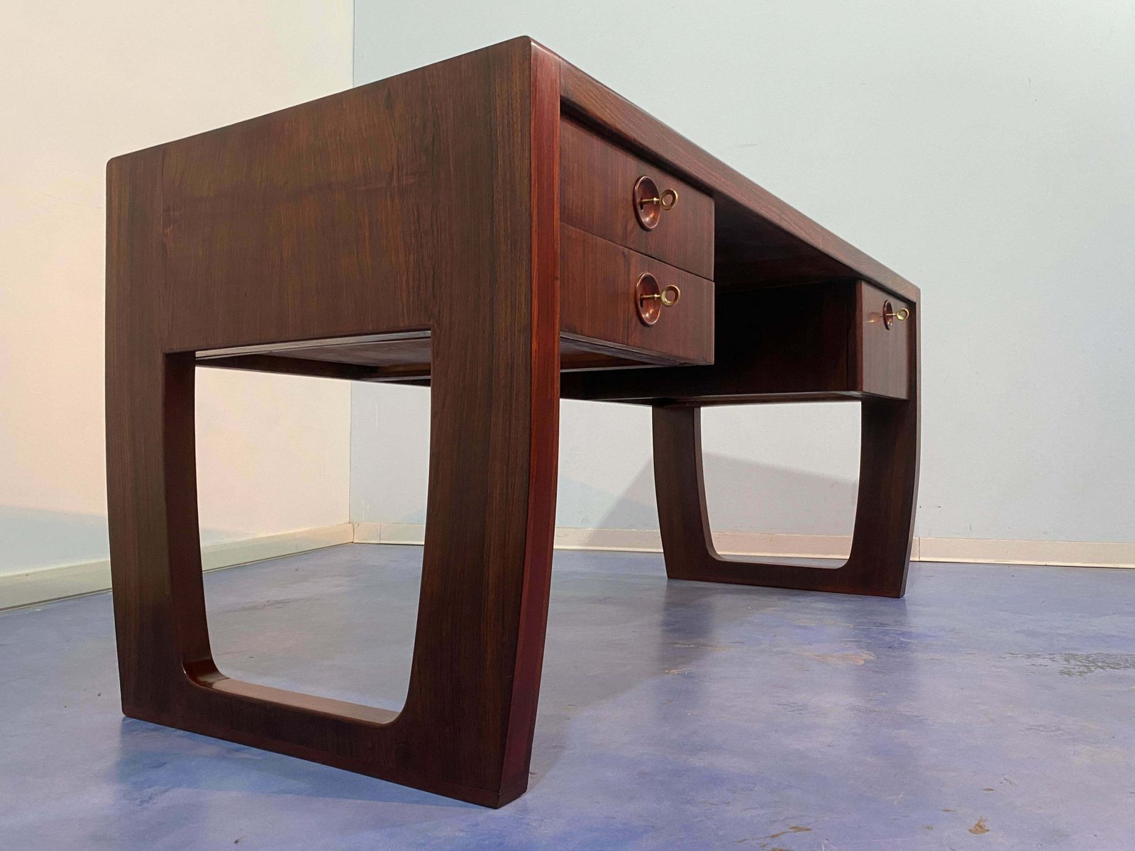 Italian Mid Century Executive Desk Designed By Paolo Buffa In 1950s photo Furniture