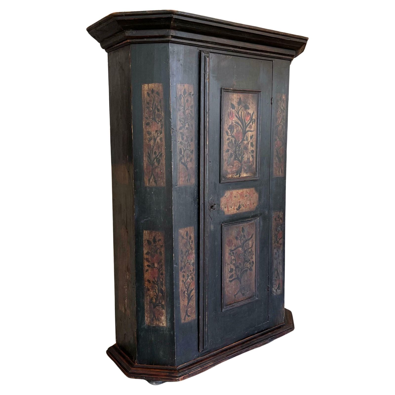 Armoire espagnole peinte, 1788, XVIIIe siècle