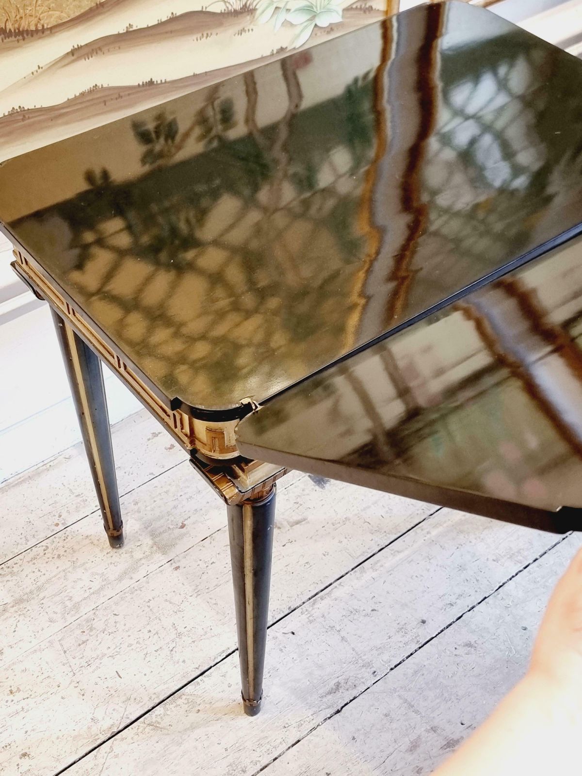 photo furniture Swedish Grace, Game Table With Decor Of Meander In Relief, 1920/30s.