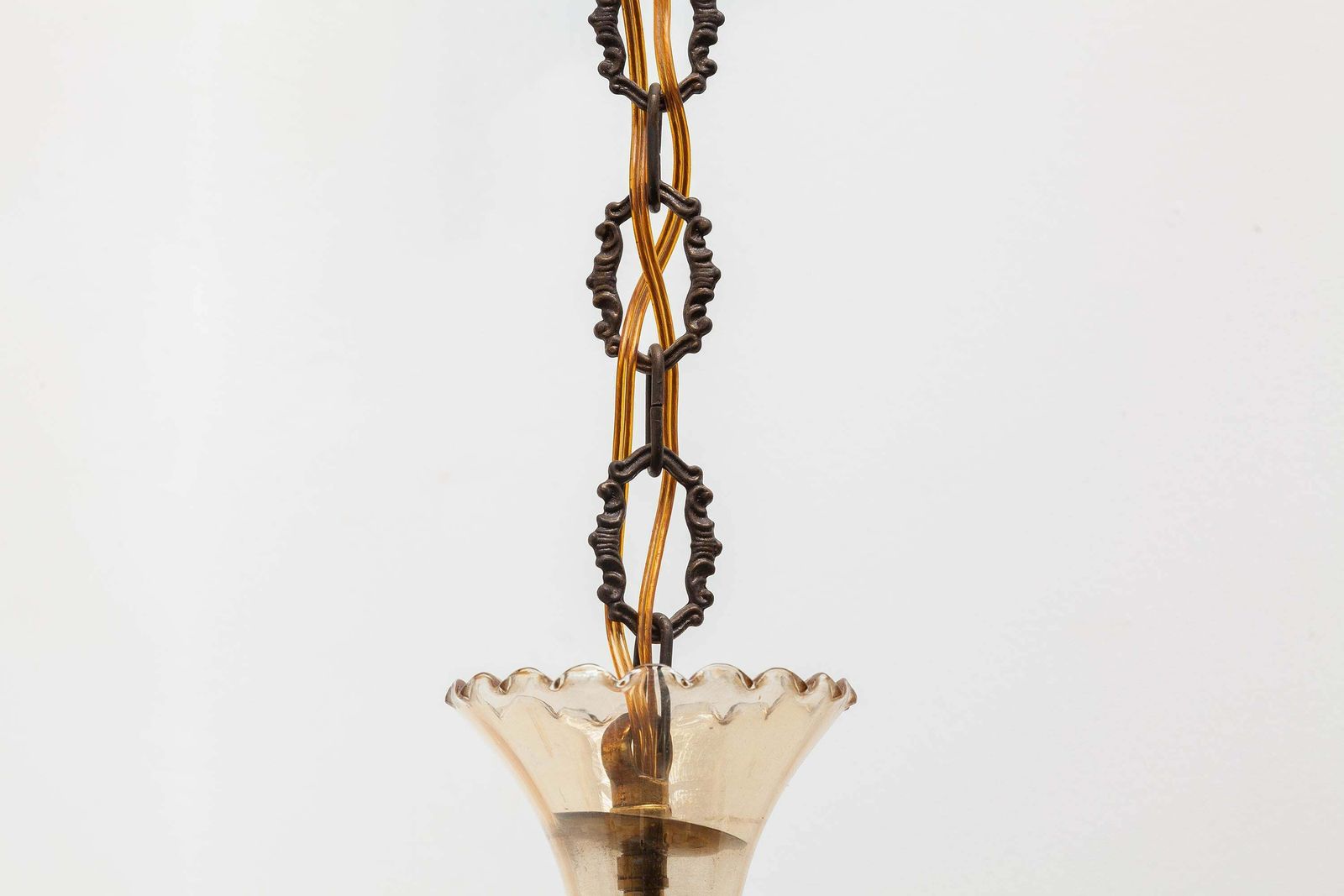 Hollywood Regency Venetian Glass Chandelier, Twelve Arms Of Light photo buy