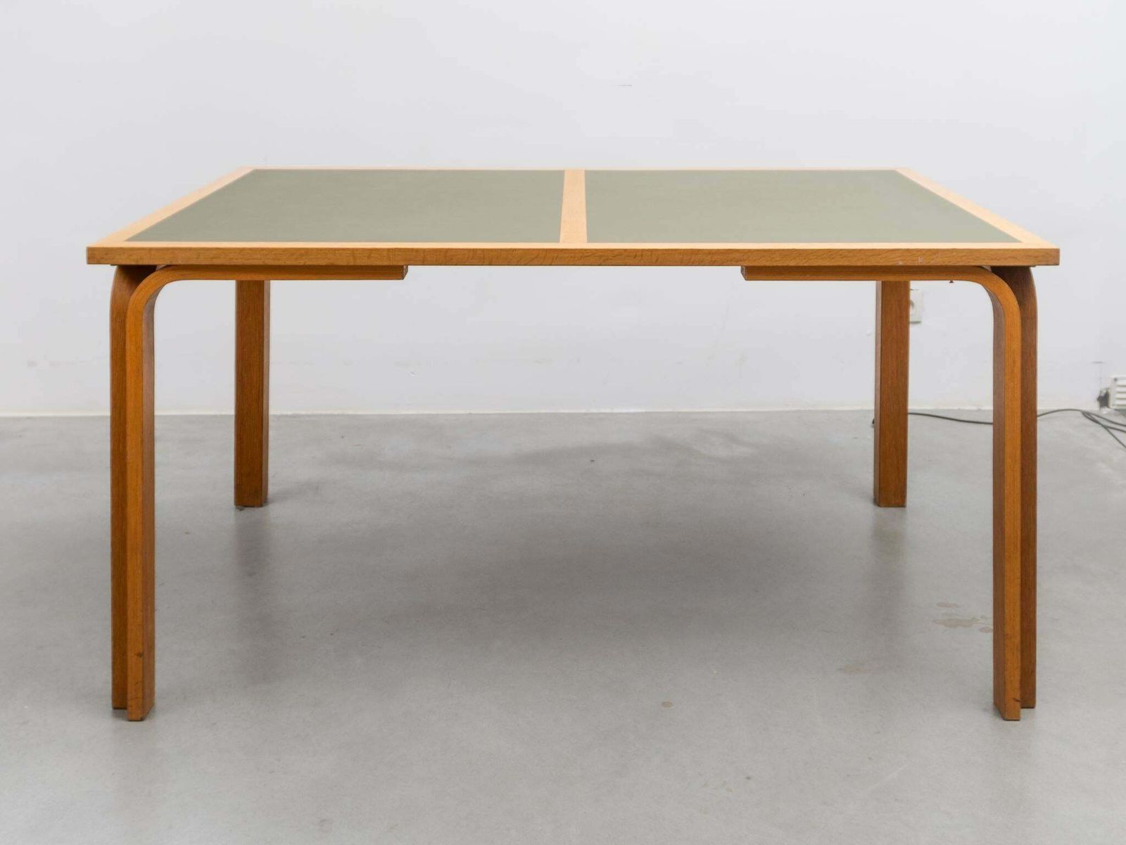 Magnus Olesen Labeled Made In Denmark Green Olive Table Top, 1970s photo furniture