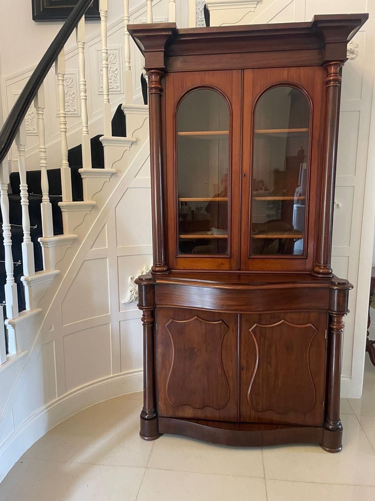 Quality Antique 19th Century Mahogany Bookcase photo 3995.0