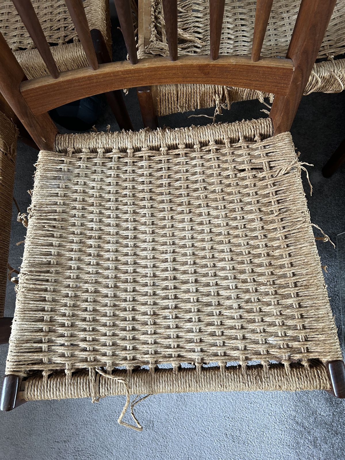 Midcentury Arne Hovmand Olsen For Mogens Kold 4 X Danish Dining Chairs photo vinterior