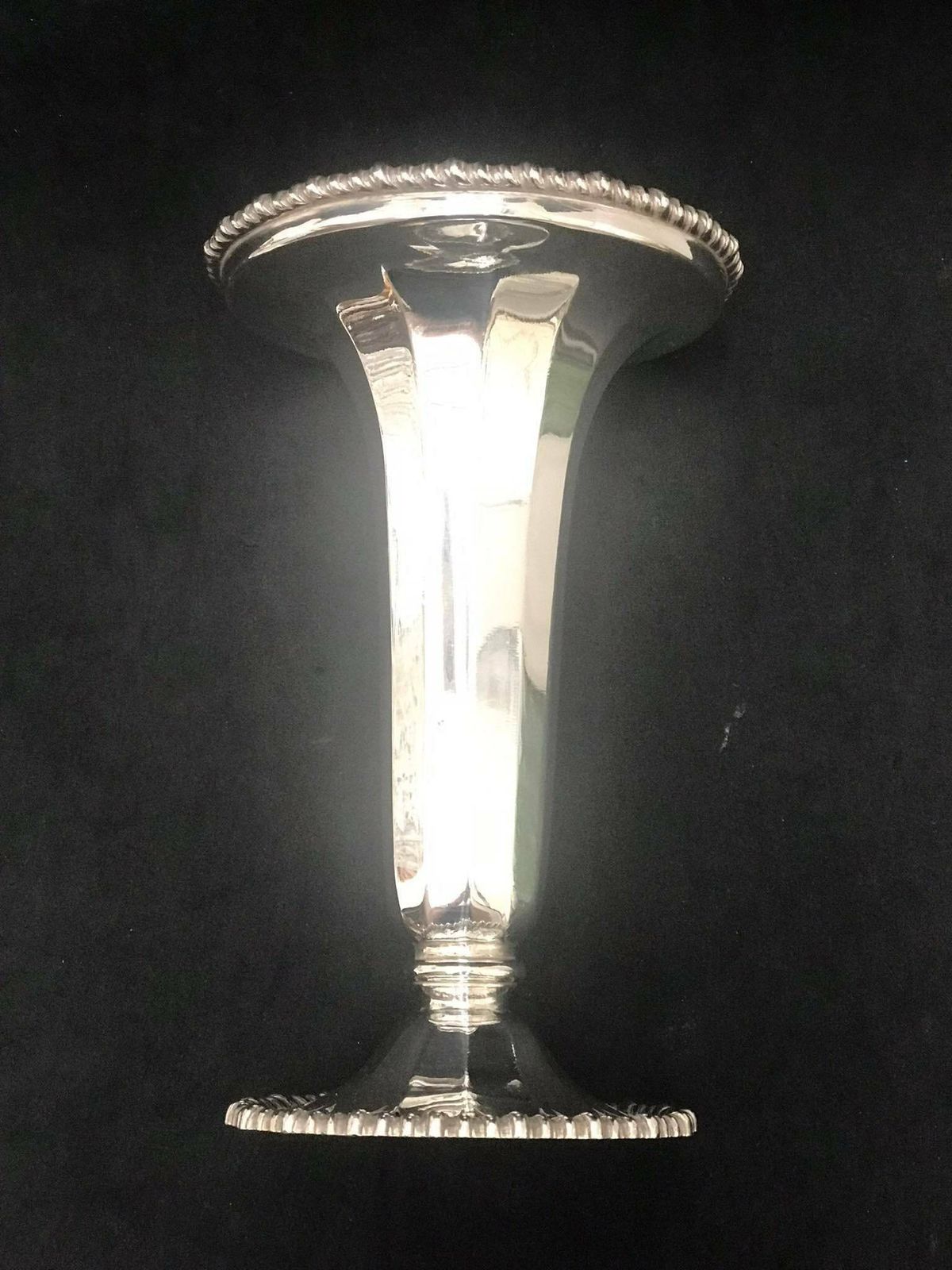 Vase Small Silver Plated Bud Fluted Vase English Soliflor, Trumpet Vase One Flower Gift For Her Hostess Gift Posy Holder photo 170.0