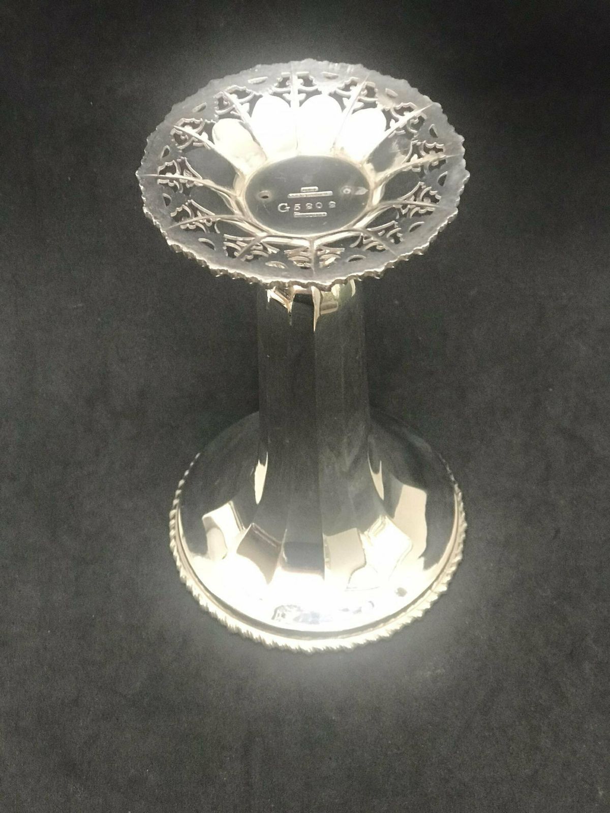 photo for sale Vase Small Silver Plated Bud Fluted Vase English Soliflor, Trumpet Vase One Flower Gift For Her Hostess Gift Posy Holder