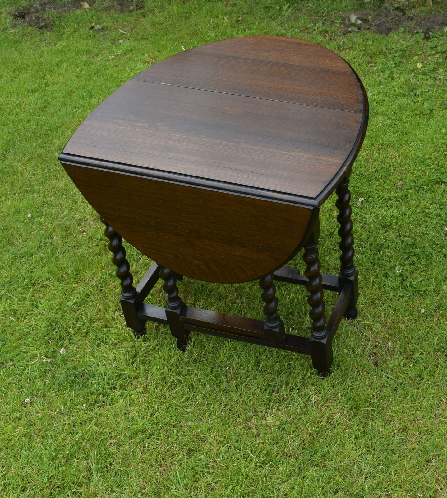 Oak Gateleg Dining Table, 1910s photo vinterior