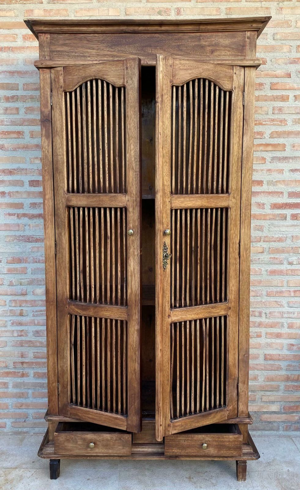 18th Century Cupboard Or Cabinet, Wine Rack, Pine, French, Restored photo Furniture