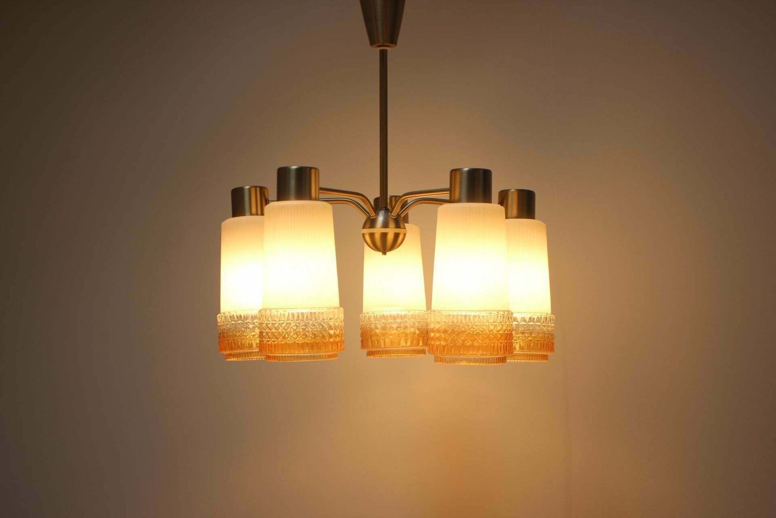 1970's Chandelier By Veb Aka Electric, Germany photo Lighting
