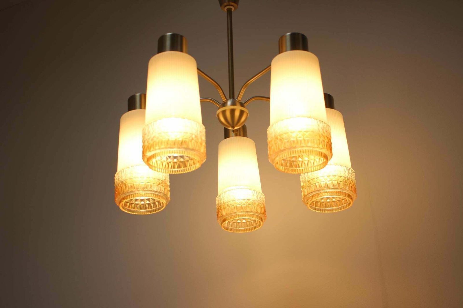 1970's Chandelier By Veb Aka Electric, Germany photo 625.0