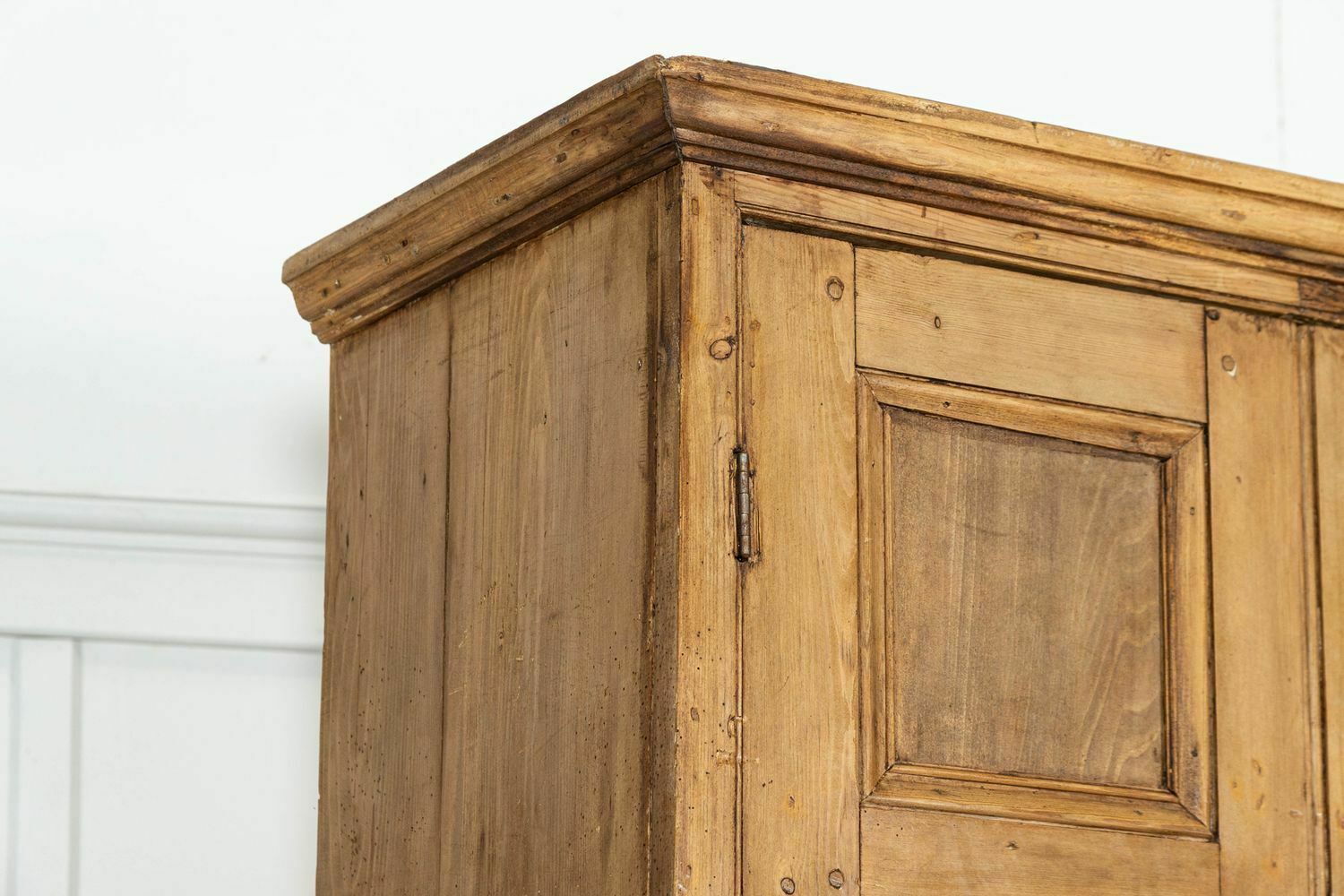 Furniture Large 19thc English Estate Made Pine Housekeepers Cupboard photo