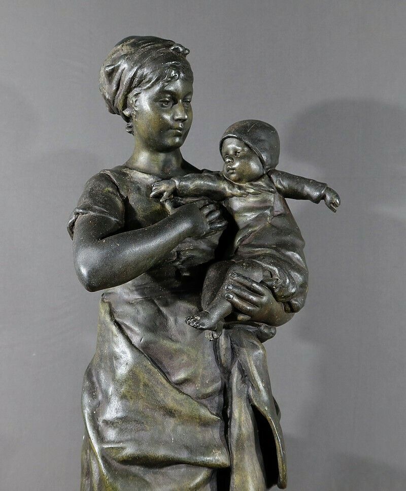 photo vinterior Statue Regulates By Steiner Late 19th
