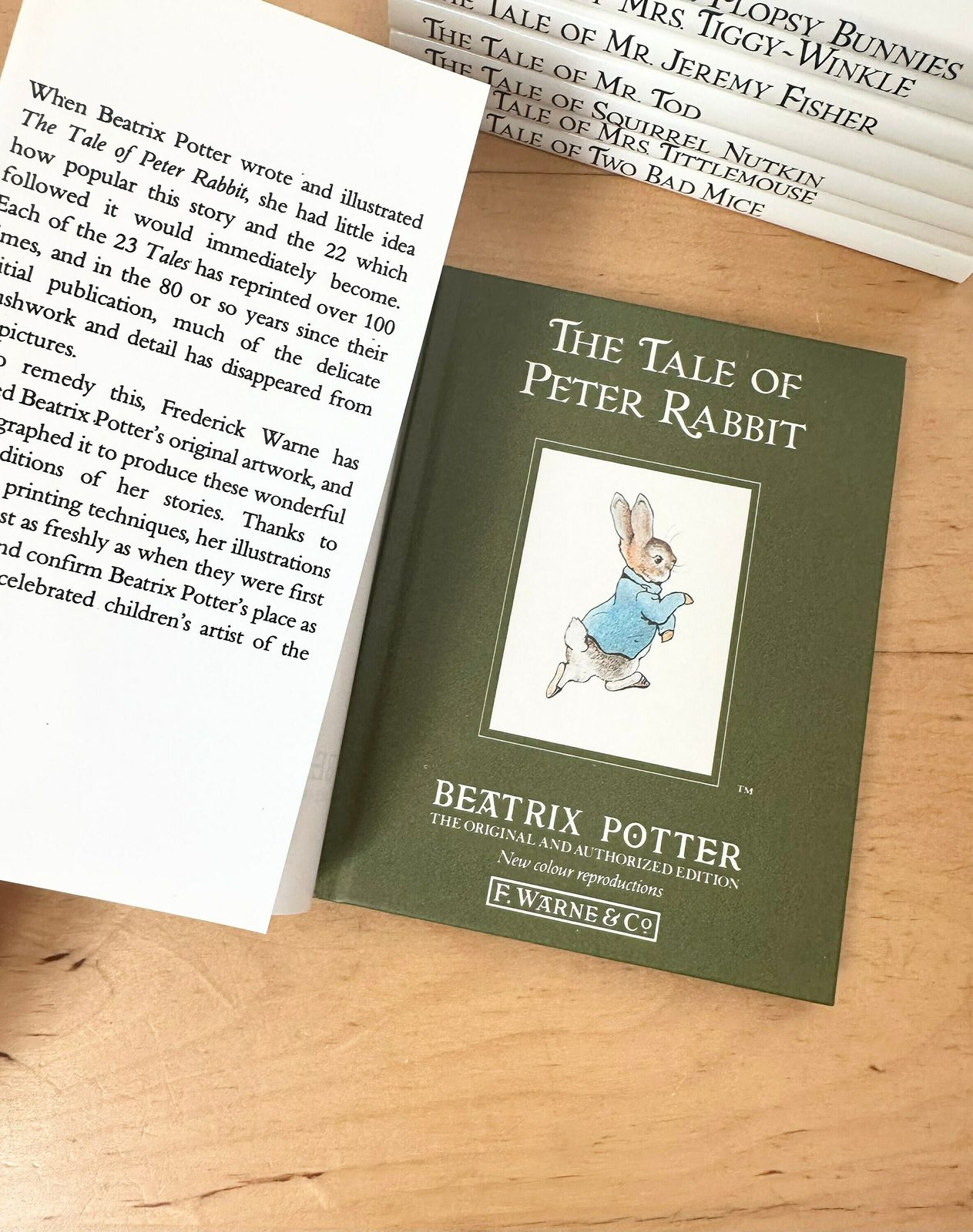 Beatrix Potter Tales, Set Of 8 Books For Children, Published By Frederick Warne And Co. photo furniture