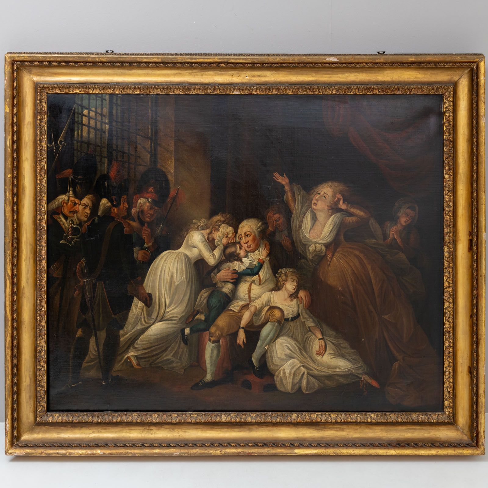 Louis XVI Saying Farewell To His Family, French School, 19th Century photo furniture