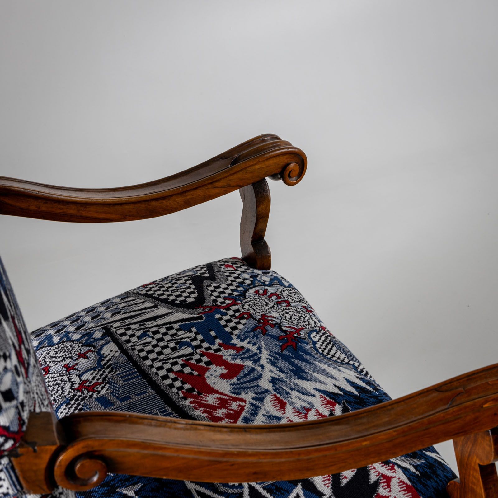 Barokke Fauteuil Met Moderne Bekleding, Italië, Midden 18e Eeuw photo 4900.0