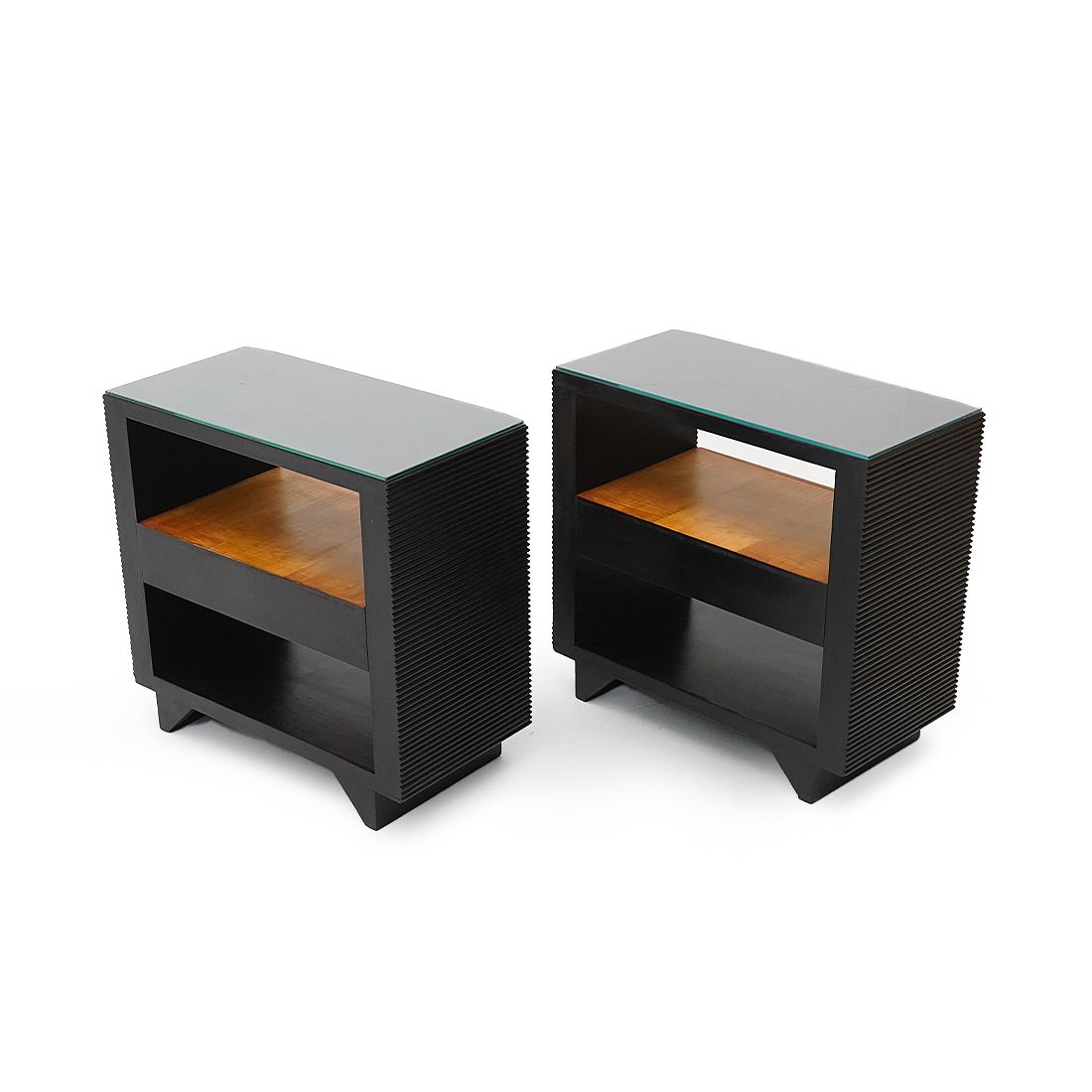 Pair Of Art Deco Bedside Tables, 1930s photo furniture