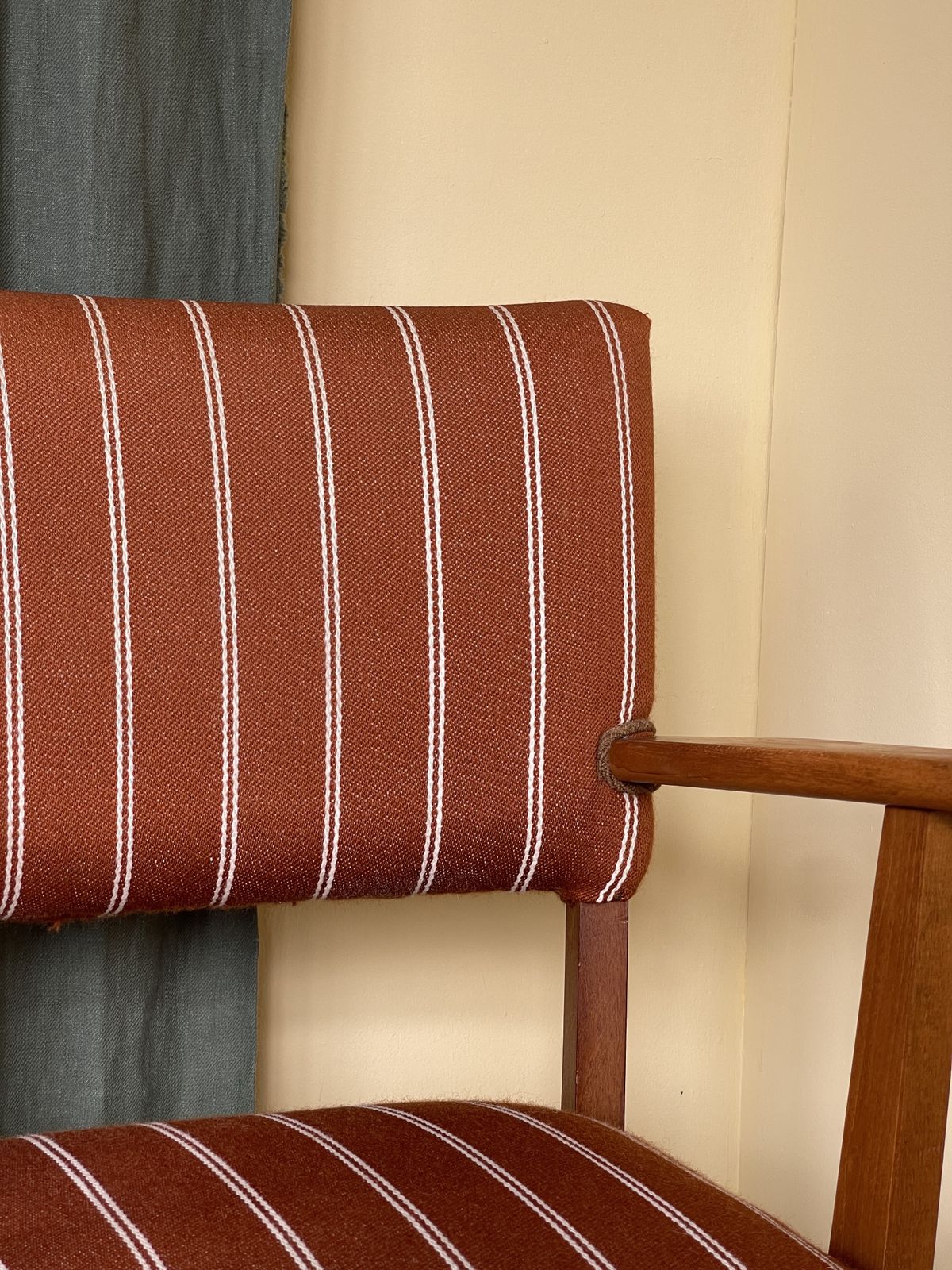 Danish Striped Occasional Chair photo buy