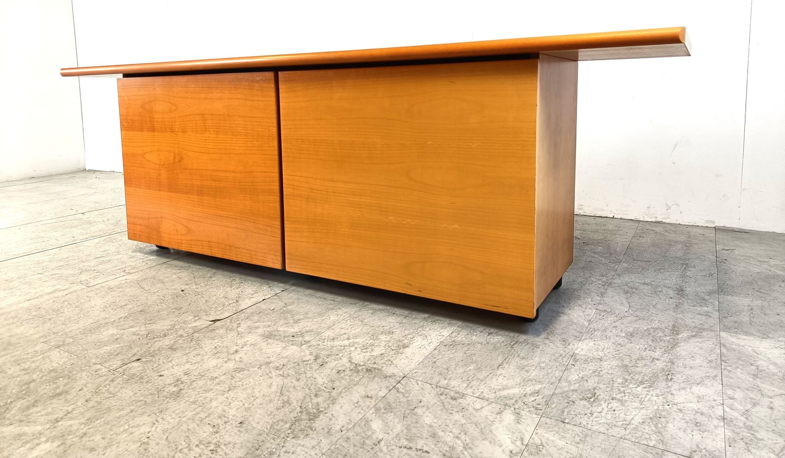 1500.0 Italian Wooden Sideboard With Sliding Doors, 1990s photo