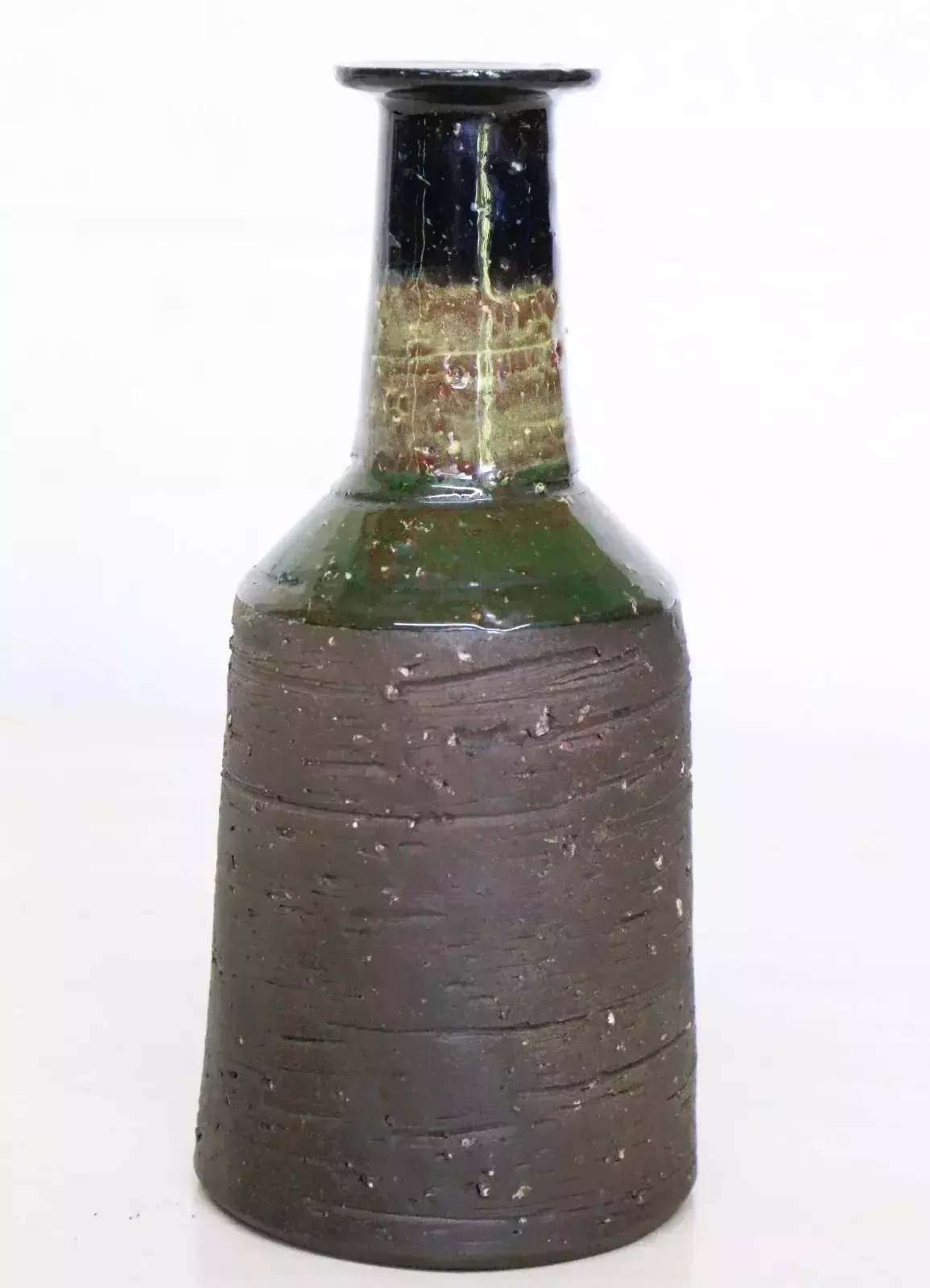 Vintage Vase Laholm Sweden Mid Century Pottery Bud Vase Scandinavian Scandi Vgc