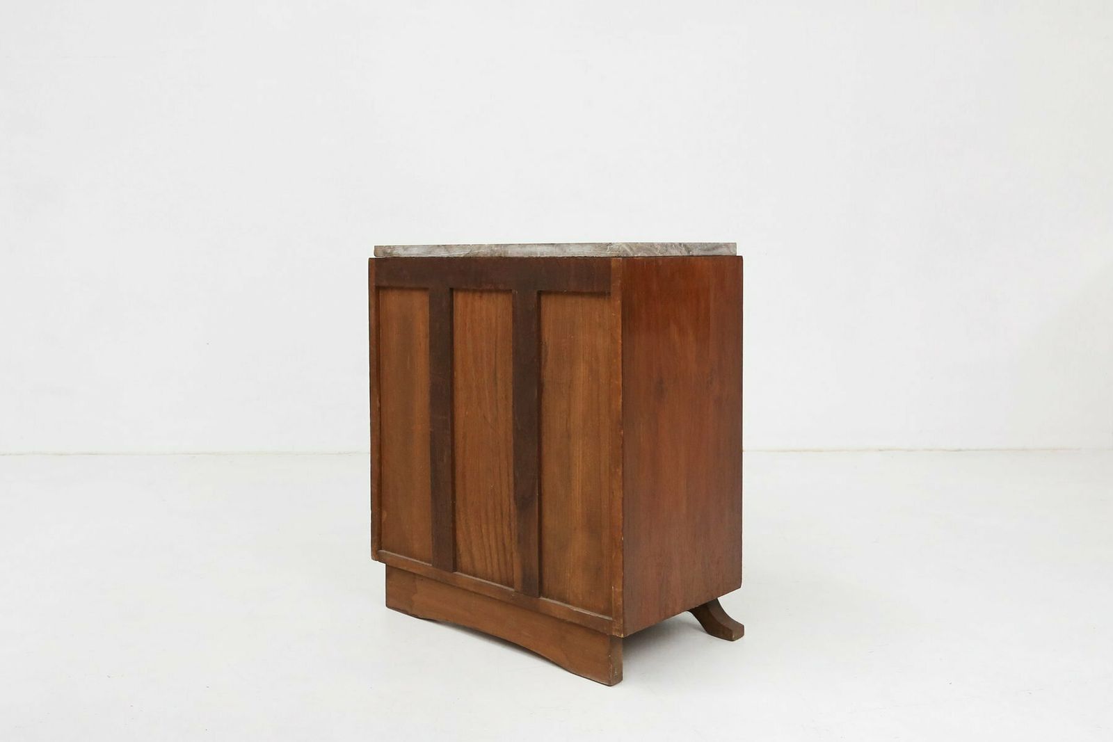 photo buy Art Deco Cabinet In Wood With Marble Top, France, 1930s