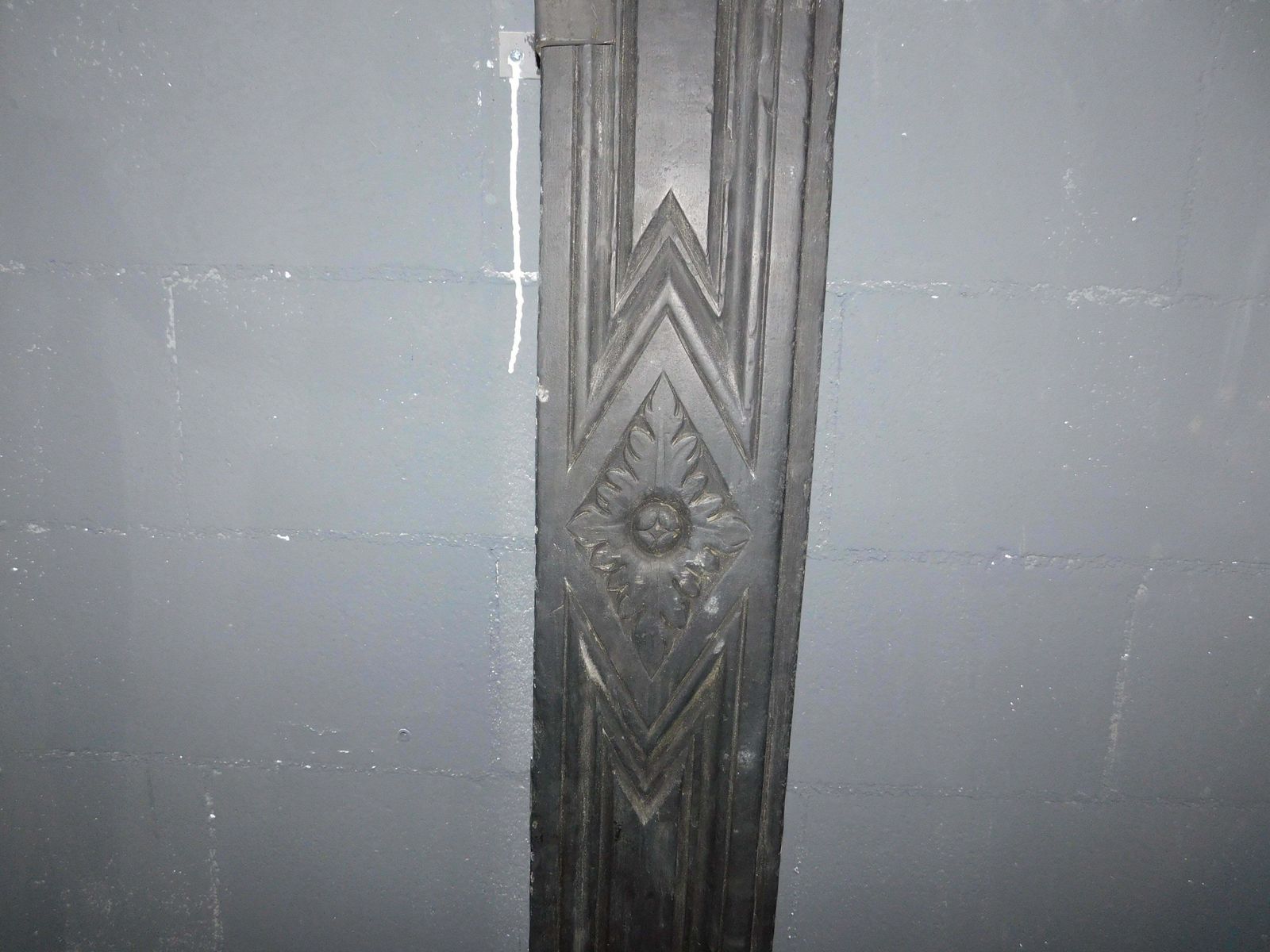 photo for sale Fireplace Mantle Carved In Slate Stone, From Genoa (Italy)
