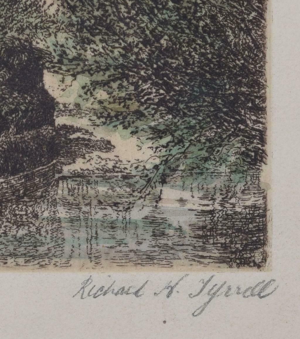 Richard H Tyrell Magdalen College, Oxford Tower Etching By Richard H Tyrell photo 190.0