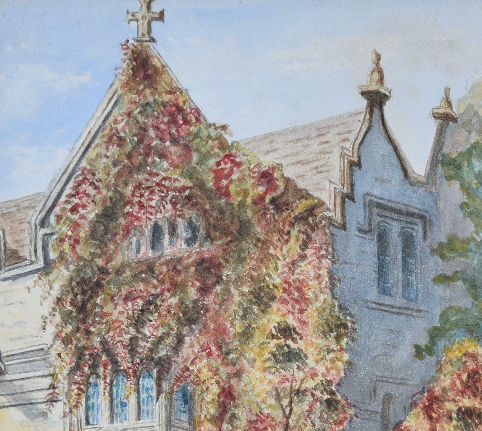 T B Miller St John's College, Oxford Watercolour By T B Miller 1908 photo furniture