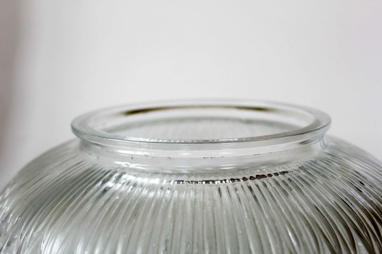 Large Vintage Clear Glass Lamp Globe, Bubble Glass Replacement Globes Mid Century Retro Design, Round Transparent, Architectural photo vintage