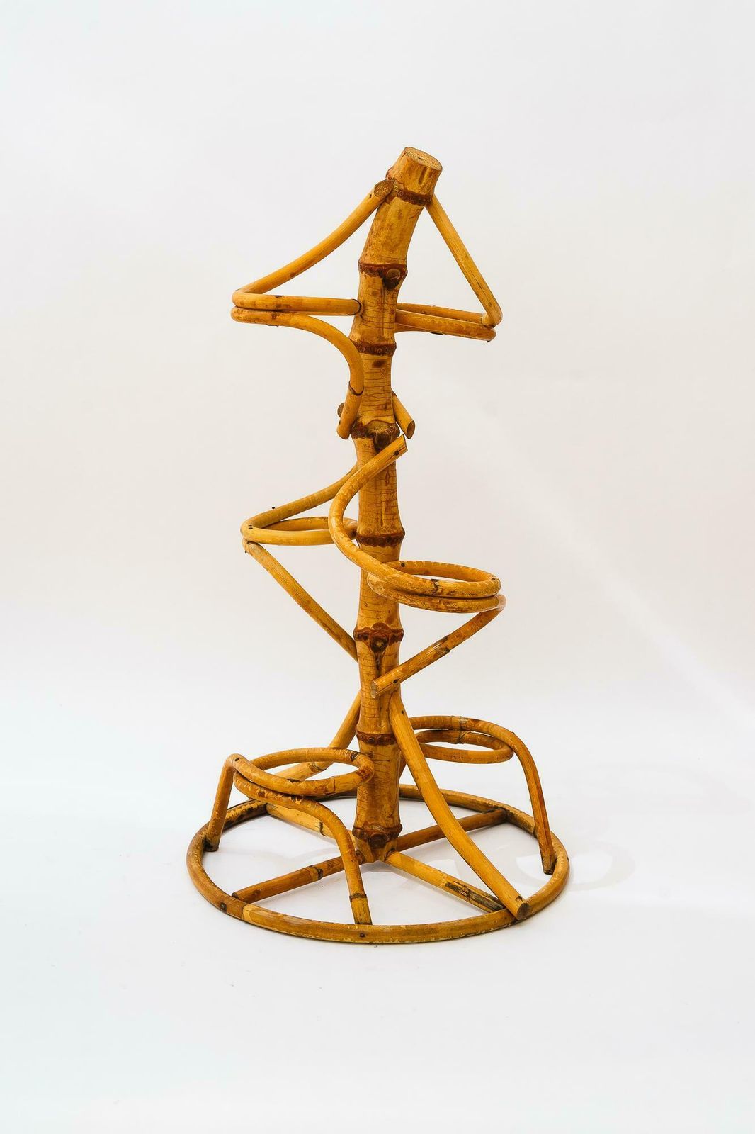 Walking Stick Stand Bamboo Vienna Around 1950 photo for sale