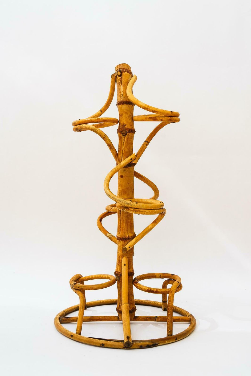 Walking Stick Stand Bamboo Vienna Around 1950 photo buy
