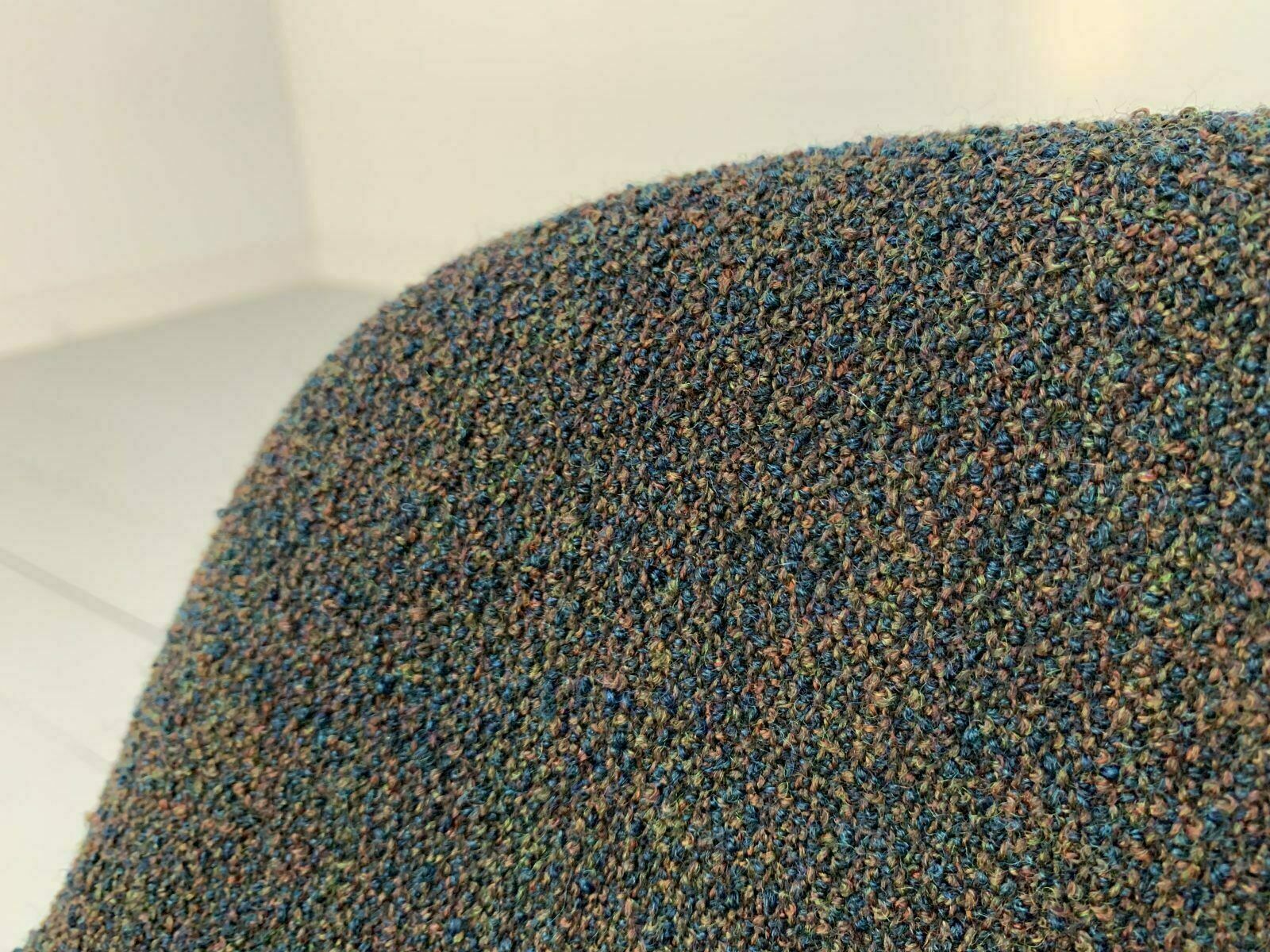 photo vinterior Suite Of 6 Knoll Studio “Krusin 016” Armchairs In Dark Boucle Wool