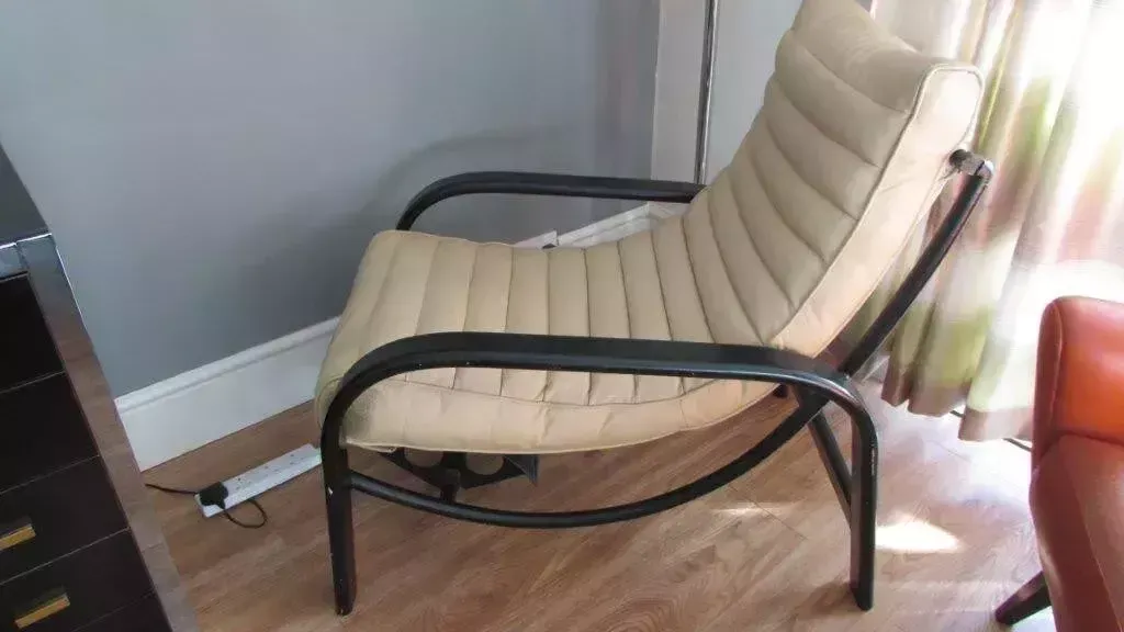 Art Deco Leather Armchair. The Aeroplane Chair By Christy Tyler Vintage Antique photo furniture