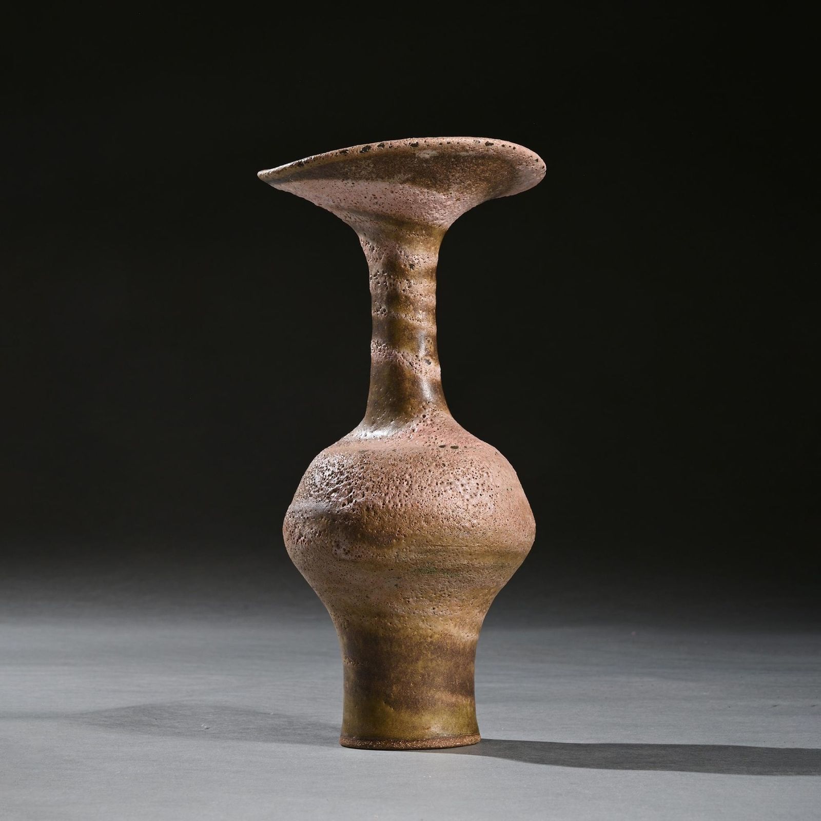 photo furniture Lucie Rie Vase With Flaring Lip Mixed Stoneware Circa 1985