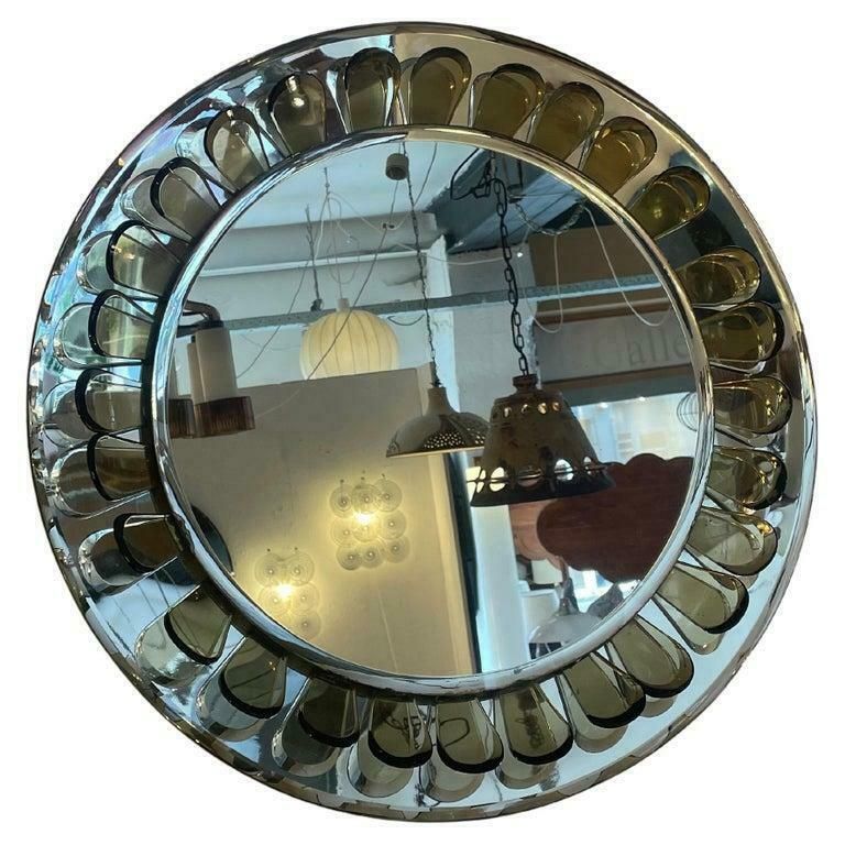 Flower Shaped Mirror By Max Ingrand For Fontana Arte, Italy, 1960s photo 6072.0