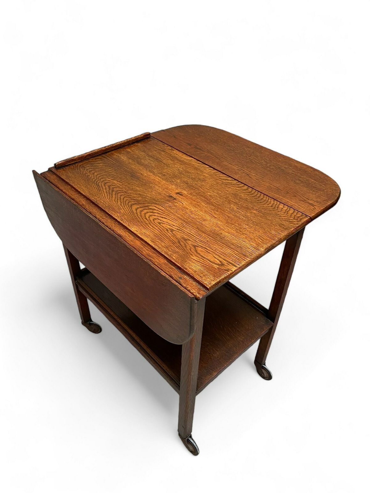 Vintage Oak Two Levels Tea Trolley C1950 / Light Oak