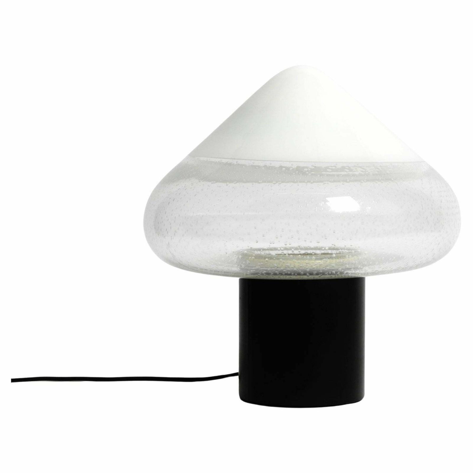 Large 60s Italian Two Piece Murano Glass Table Lamp By Roberto Pamio For Leucos