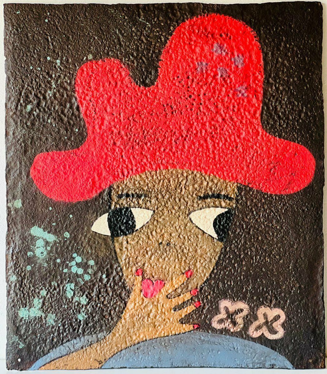 Elvira VI, Schilderij Op Metaal, Jaren 2000