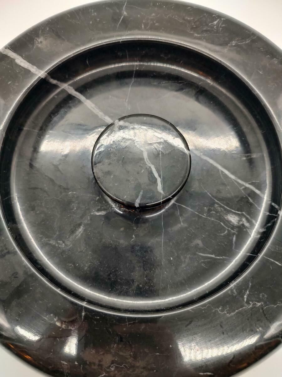 Black Marble Ashtray By Angelo Mangiarotti, Italy, 1970s photo Home Decor
