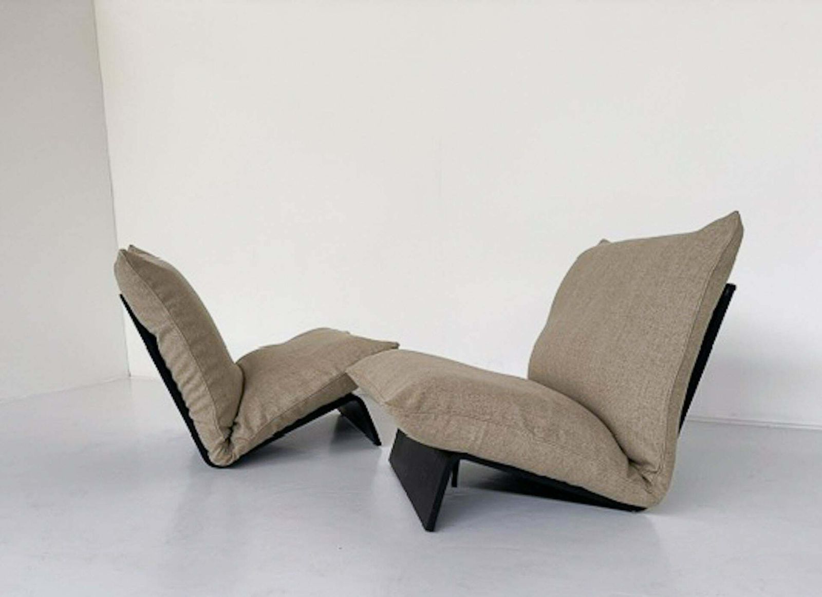 Mid Century Modern Armchair, Italy, Wood And Fabric   3 Available photo buy