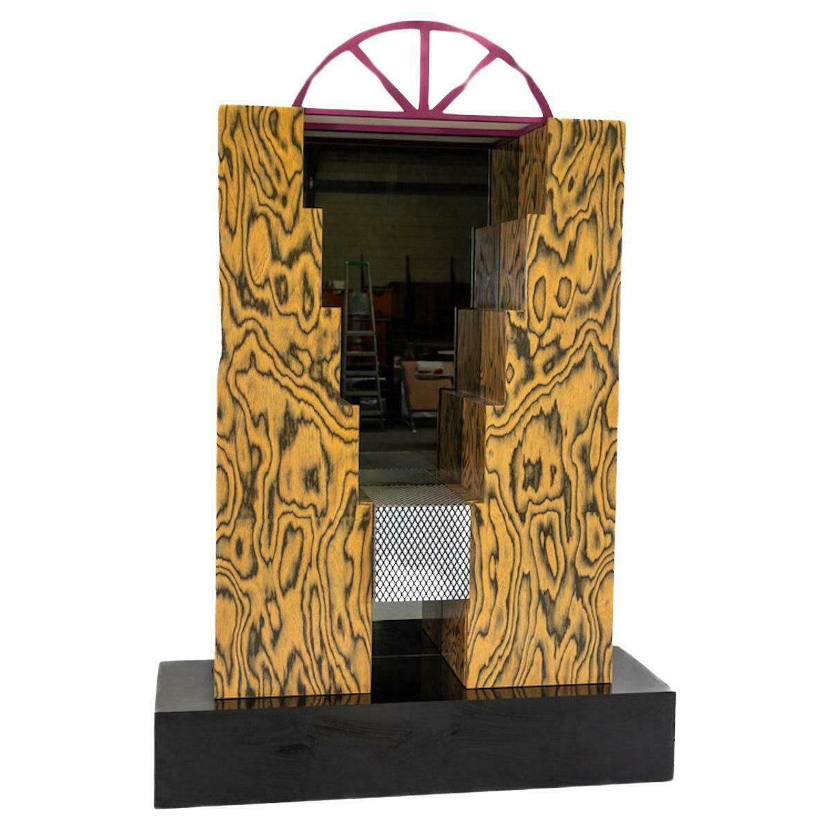 Storage Unit With Light And Mirror By Studio Mundici For Area Casa, 1980s